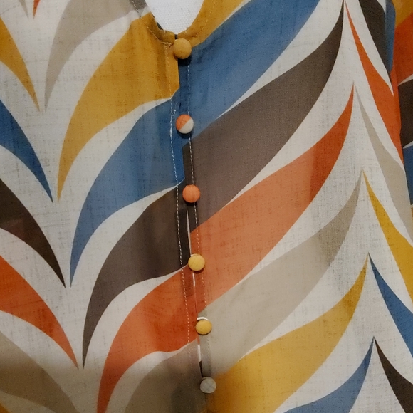 Hutch Multicolor Chevron Boho Blouse - Picture 4 of 9